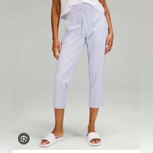 Blue lululemon cropped dance studio pants